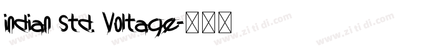 indian std. Voltage字体转换